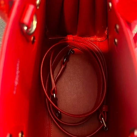 Saint Laurent/ YSL Sac de Jour nano size in Red Color - Picture 6 of 11